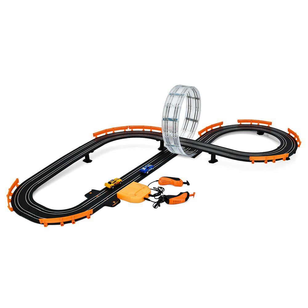 Игровой трек A65-2A с подсветкой и электронным счетчиком 430 см 4 машинки Разноцветный