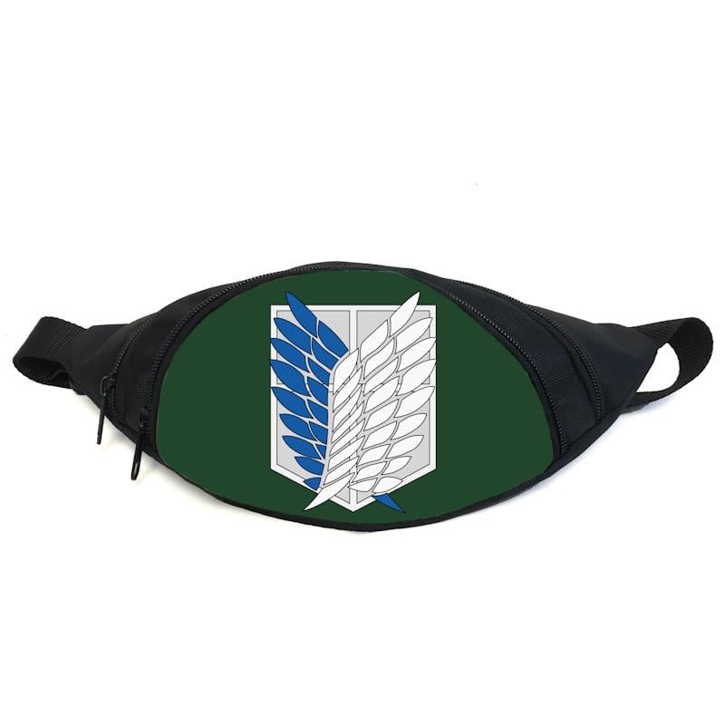 Поясная сумка-бананка Атака титанов GBAT 020 Черный (2079942450)