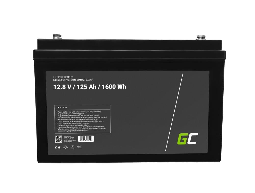 Аккумулятор Green Cell LiFePO4 12,8V 125Ah (CAV13) - фото 4 Аккумулятор Green Cell LiFePO4 12,8V 125Ah (CAV13) - фото 4