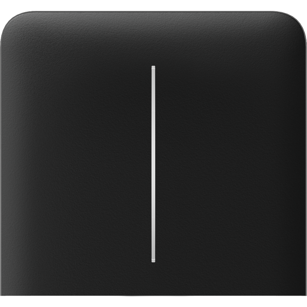 Кнопка боковая для двухклавишного выключателя Ajax SideButton 2-Gang Vertical Black (17064)