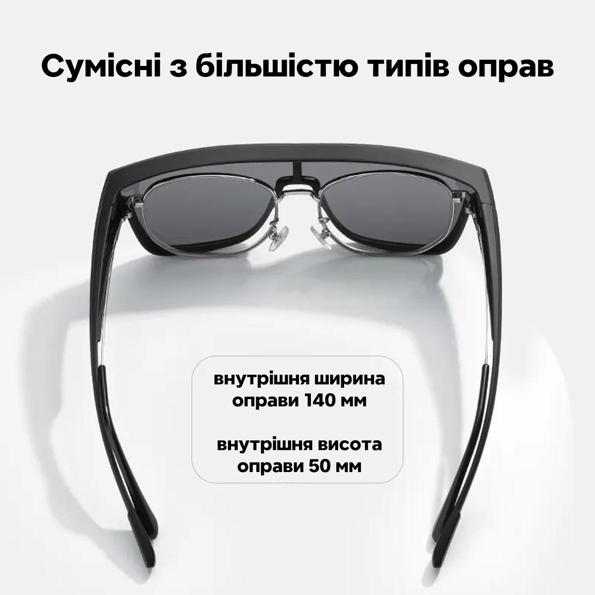 Спортивні сонцезахисні окуляри спортивні з можливістю носіння окулярів ROCKBROS SP900 Чорний (RB-SP900-4704) - фото 3