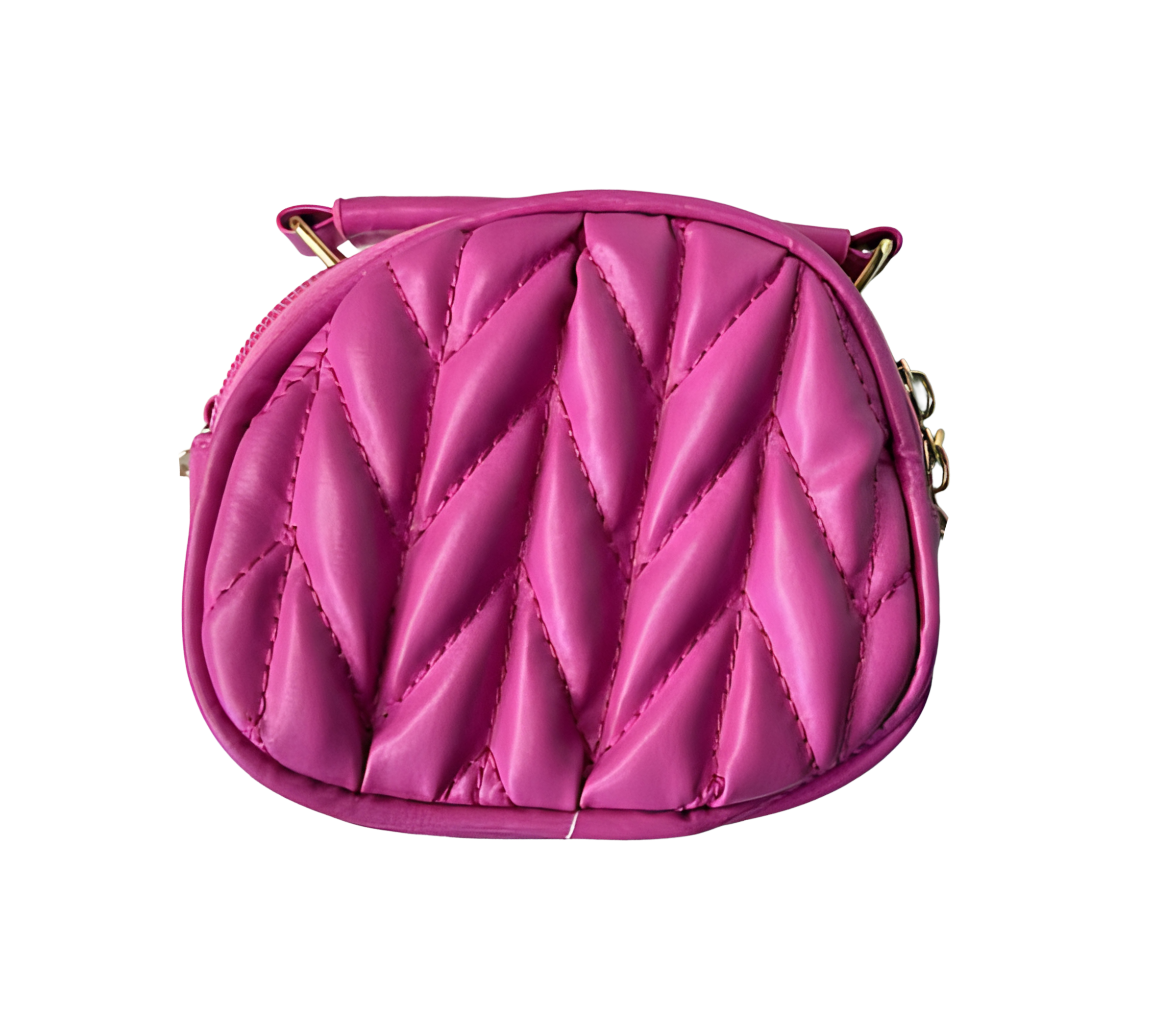 Детская сумка стеганная с ручкой Малиновый (24-554) - фото 1 Детская сумка стеганная с ручкой Малиновый (24-554) - фото 1