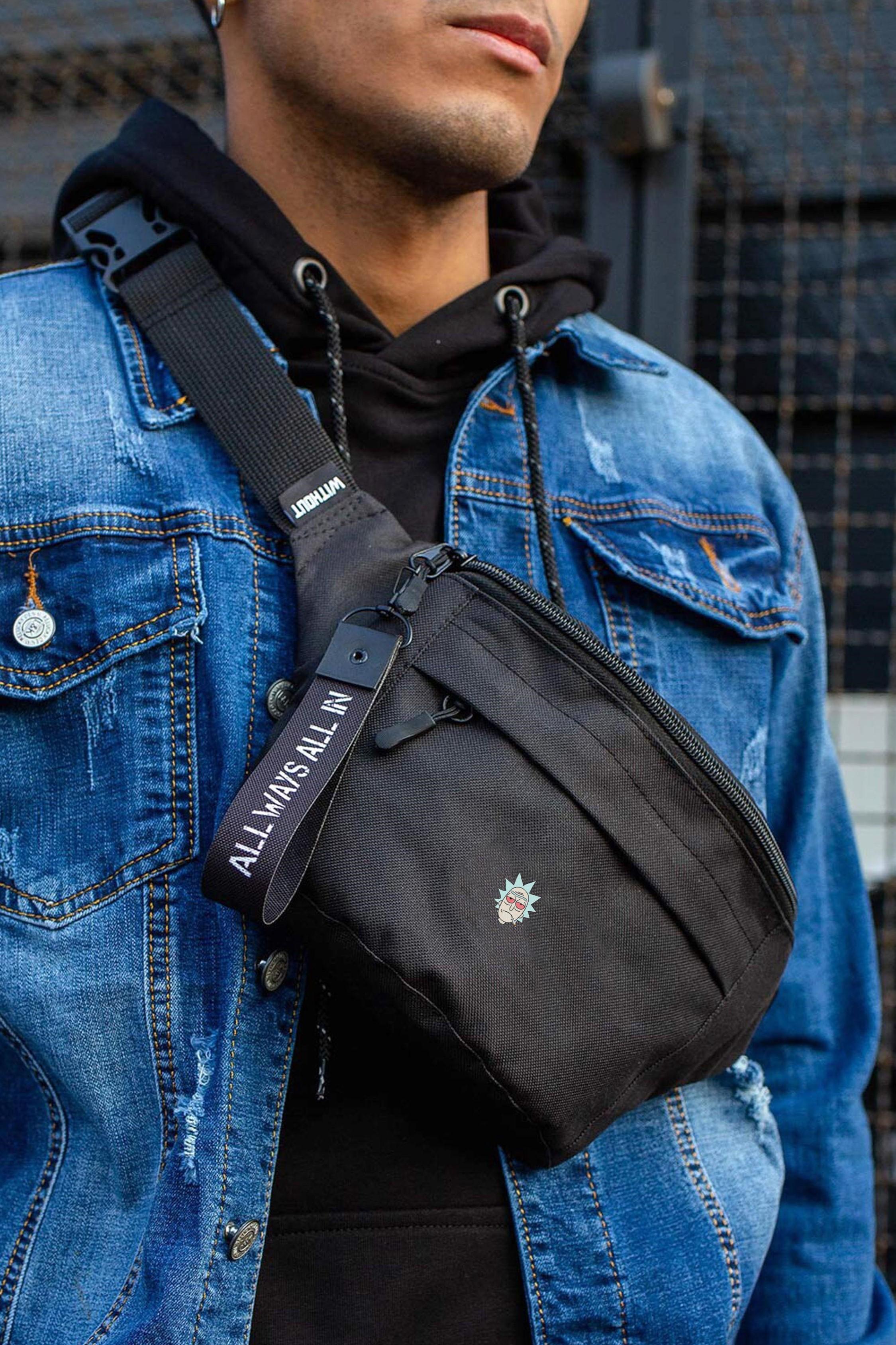 Бананка через плечо Without с принтом Rick Black (8055364)