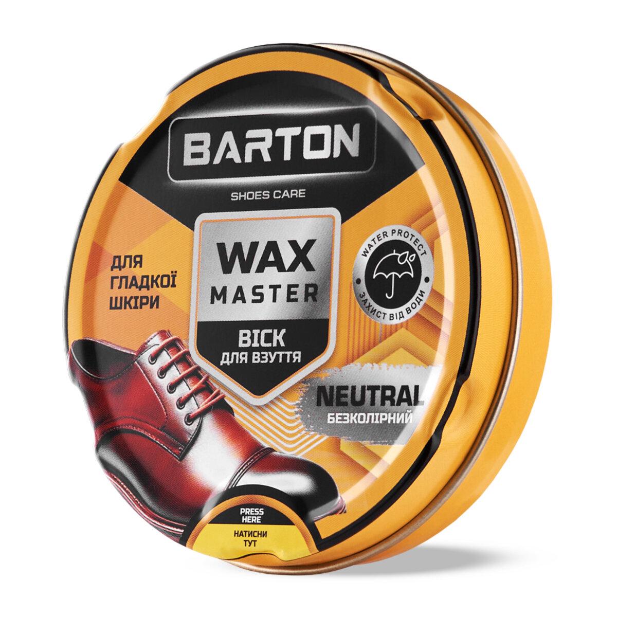 Воск для обуви Barton с аппликатором 75 мл Воск для обуви Barton с аппликатором 75 мл