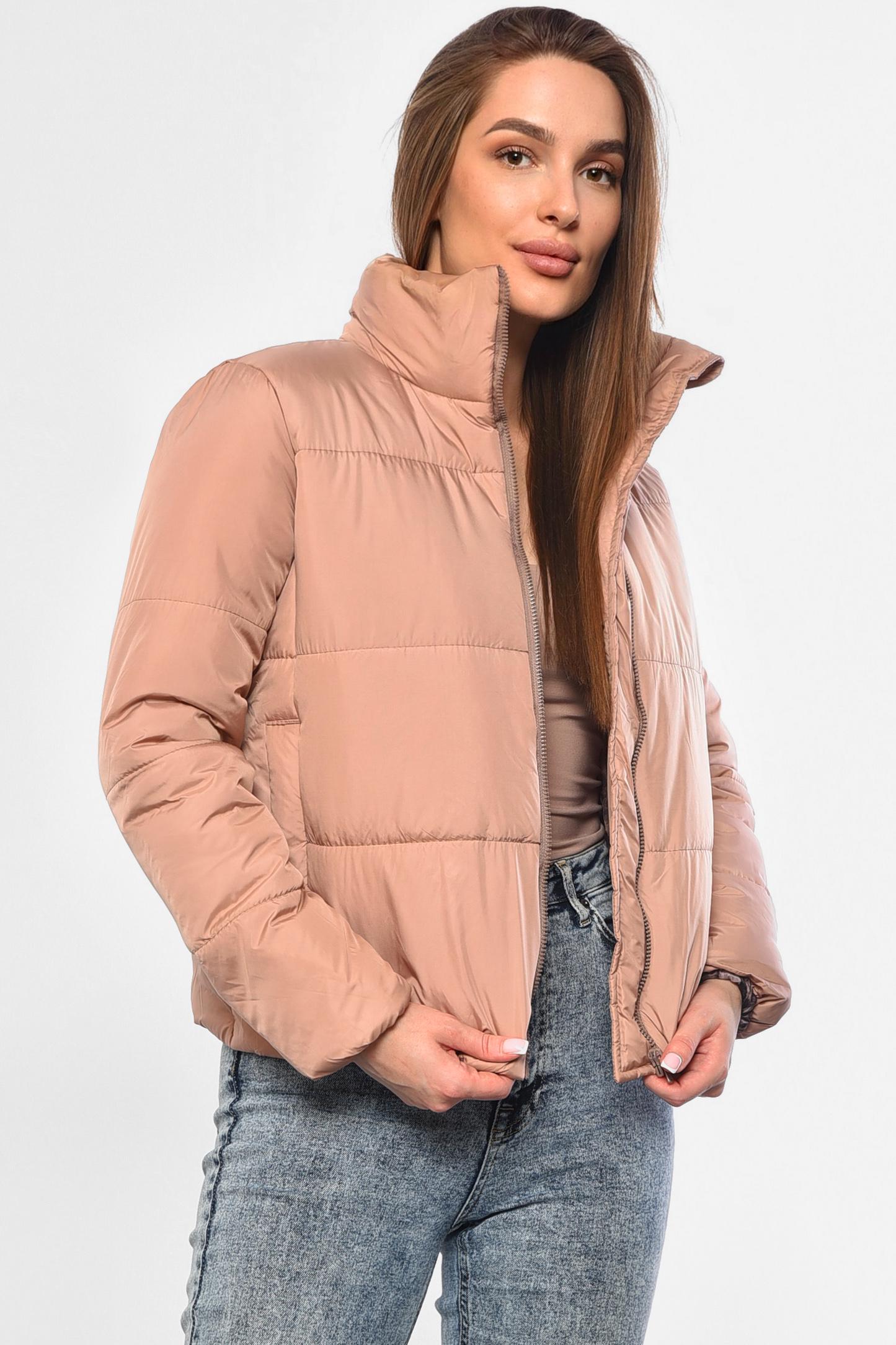 Куртка жіноча демісезонна XS-S Бежевий (181490) - фото 2