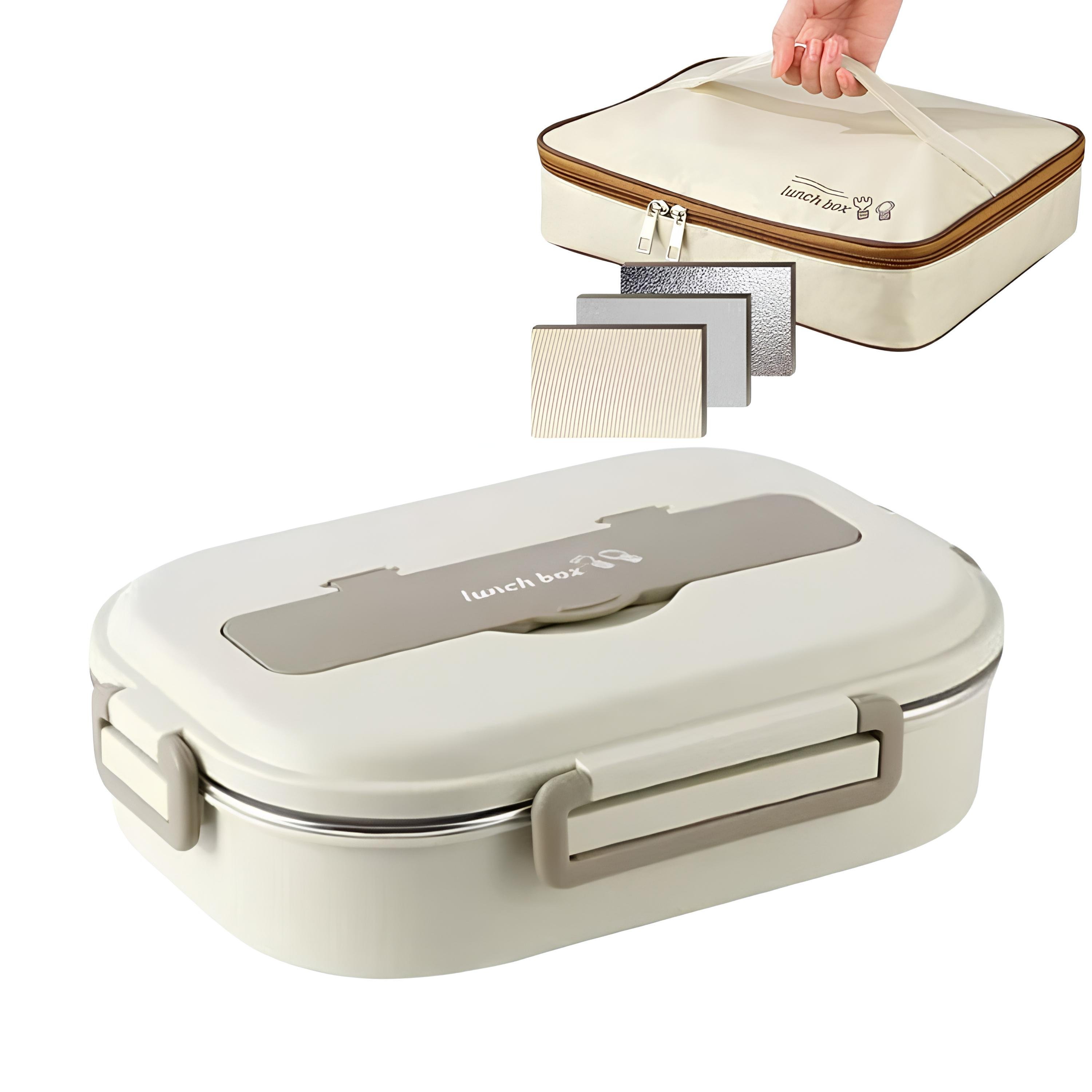 Ланч-бокс термо з нержавіючої сталі з термосумкою (2587)