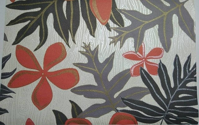 Обои на бумажной основе Шарм 131-02 Гербарий 0,53х10 м Серый (63481844545099340e54c1e8)