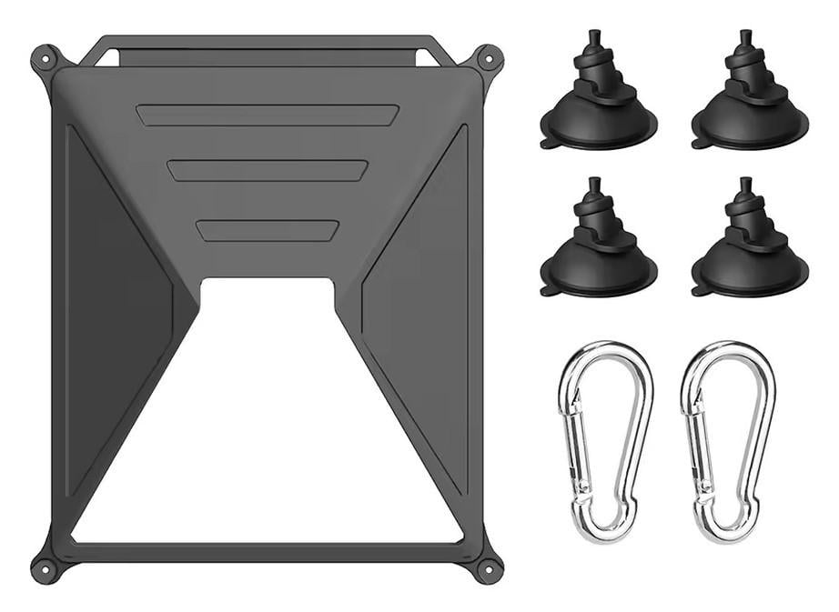 Чохол на присосках для Starlink Mini силіконовий захисний Чорний (2676908480)