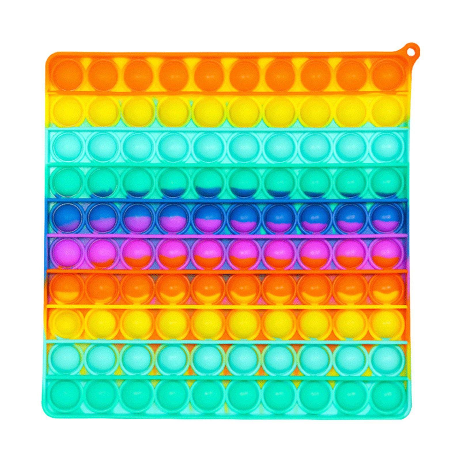 Сенсорна силіконова іграшка пупирка антистрес Pop It фіджет Великий квадрат