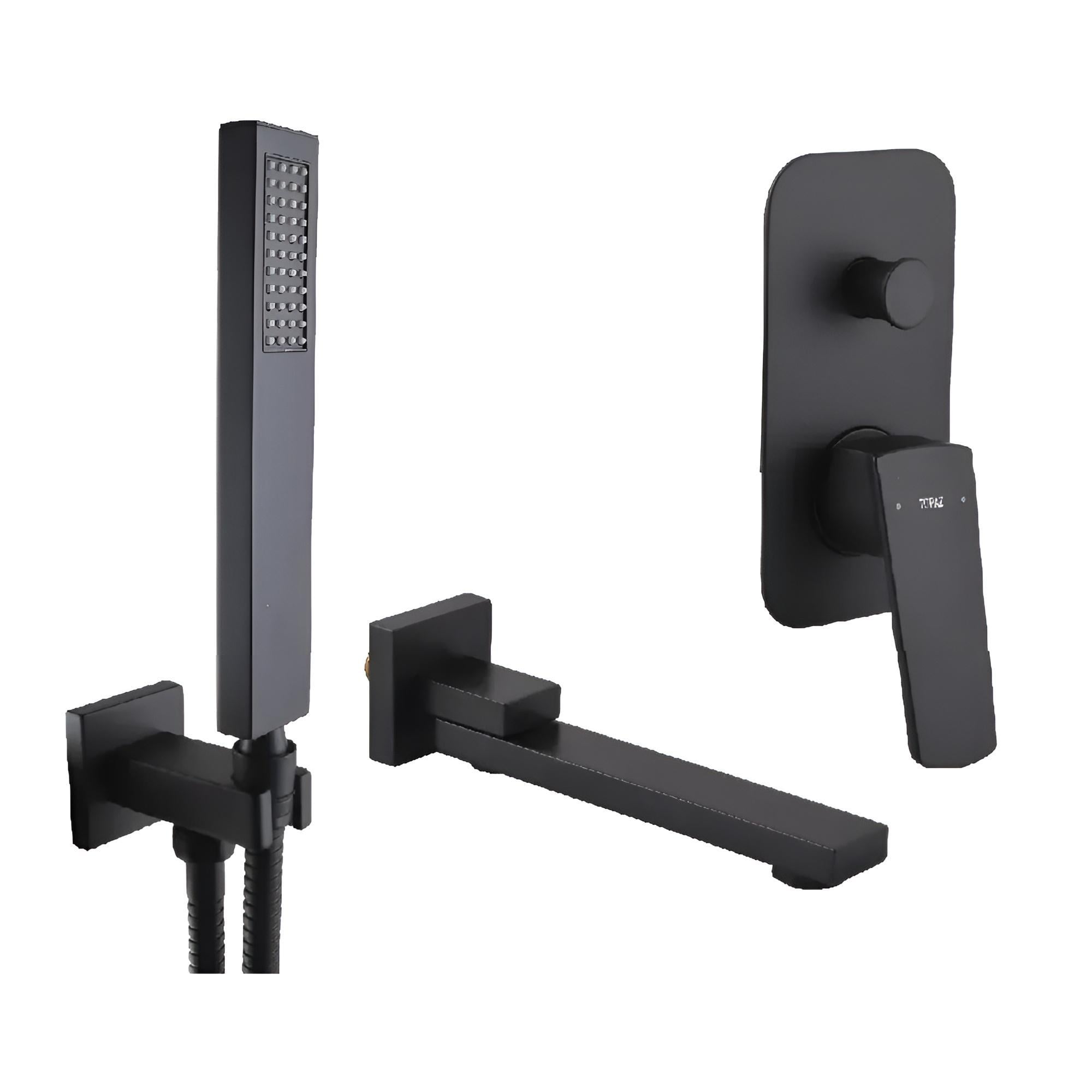 Смеситель для ванны TOPAZ Lexi однорычажный Черный (TLG 21202-200N-BL)