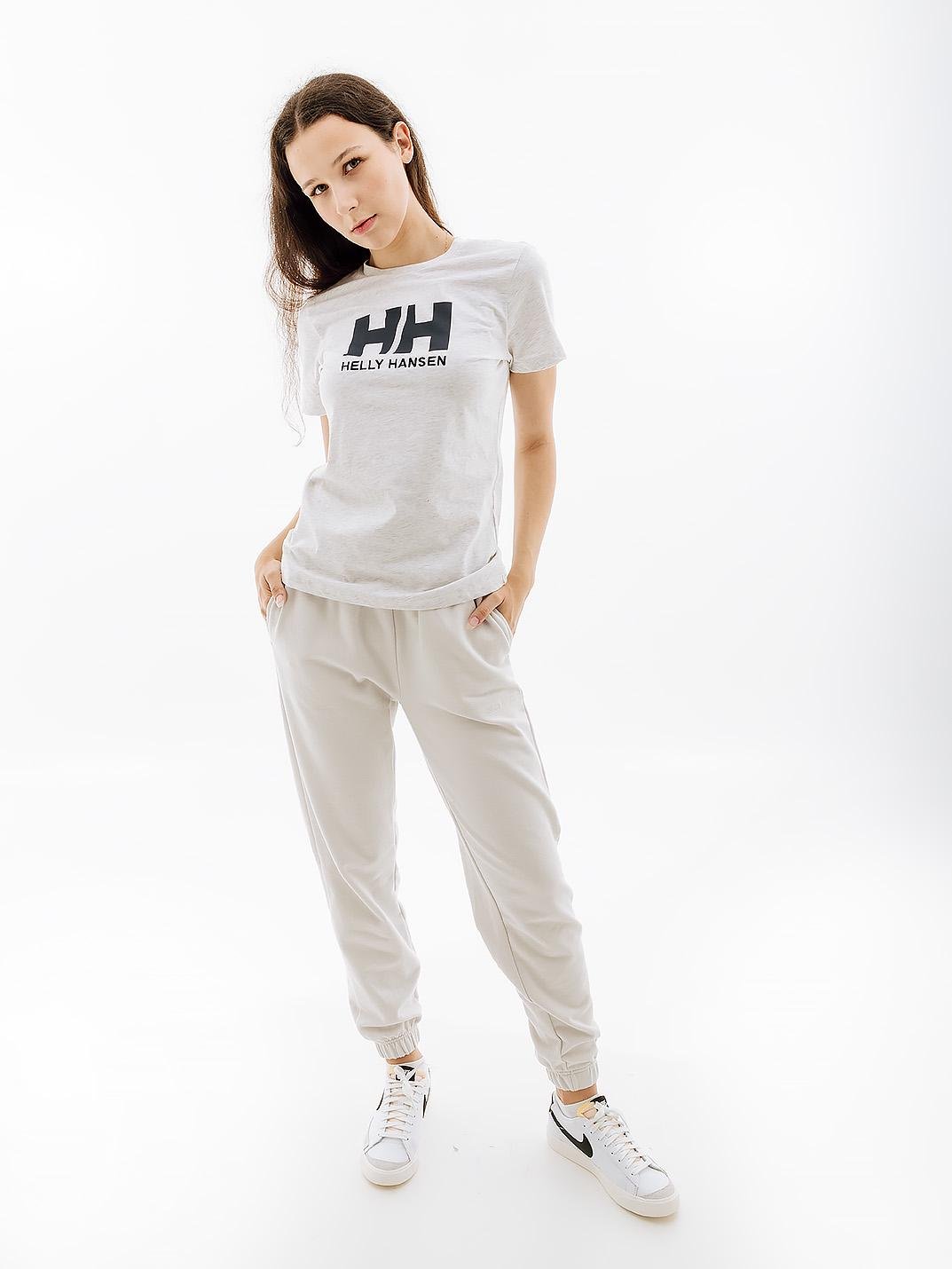 Футболка жіноча Helly Hansen W HH LOGO T-SHIRT L Сірий (7d34112-823 L)