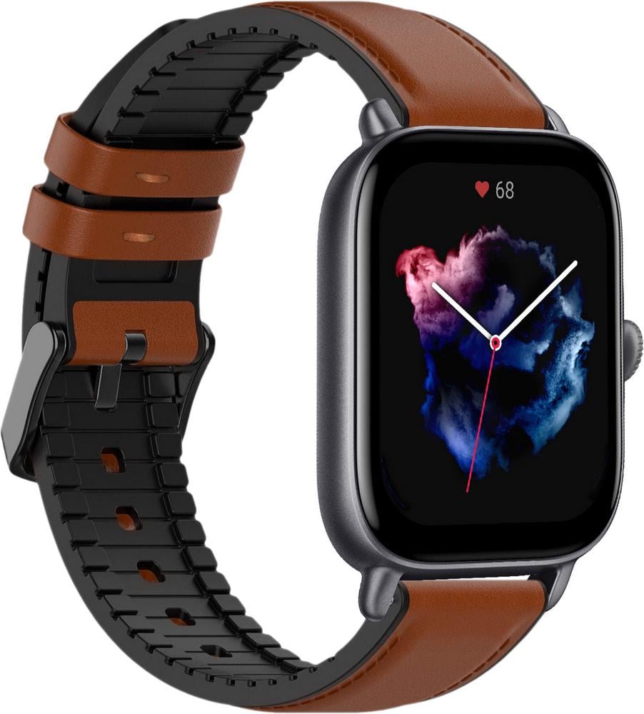 Ремешок кожаный Tamyx для Amazfit GTS 3 Brown (31600-30)