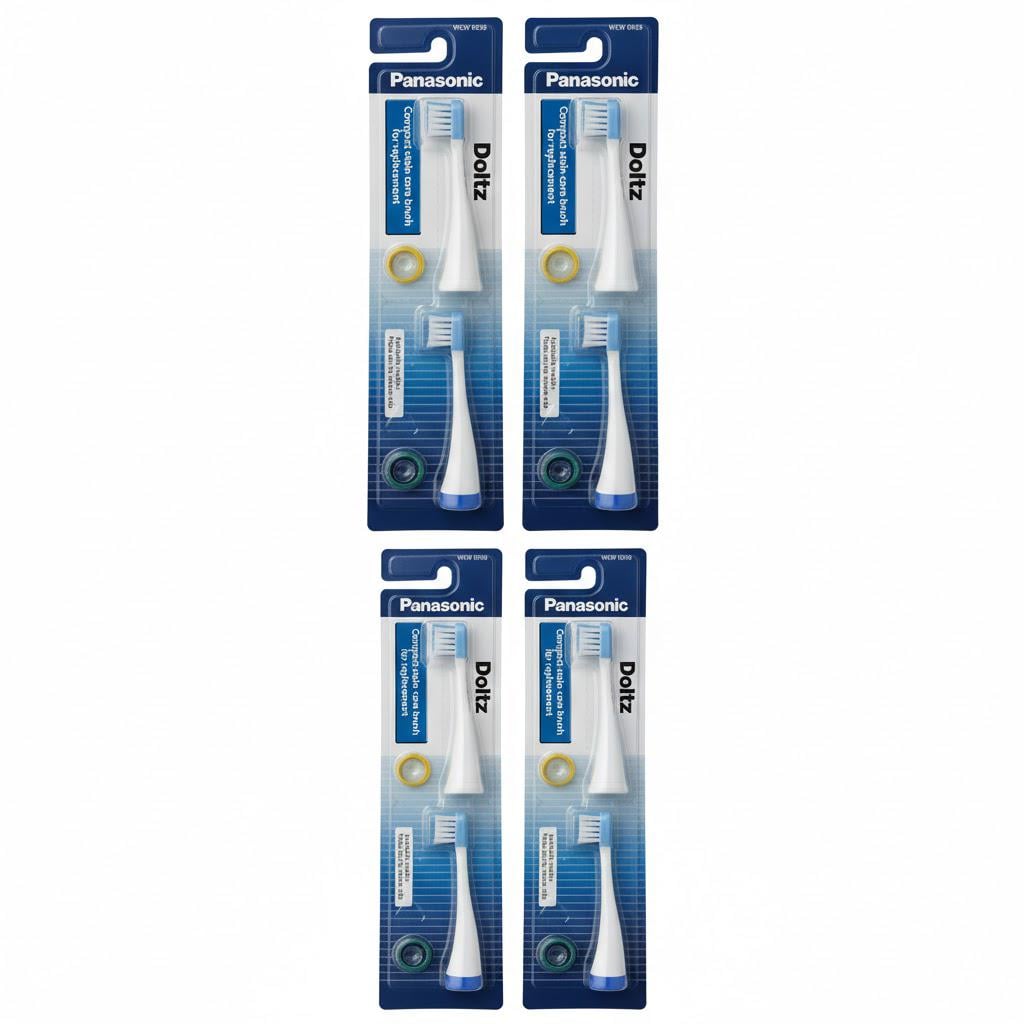 Насадка к электрической зубной щетке Panasonic WEW-0938E-AS2 4 блистера