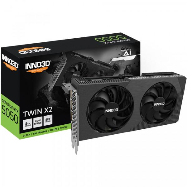 Відеокарта GeForce RTX5050 Inno3D TWIN X2 8GB GDDR6 128bit PCI-E 5.0 - фото 2