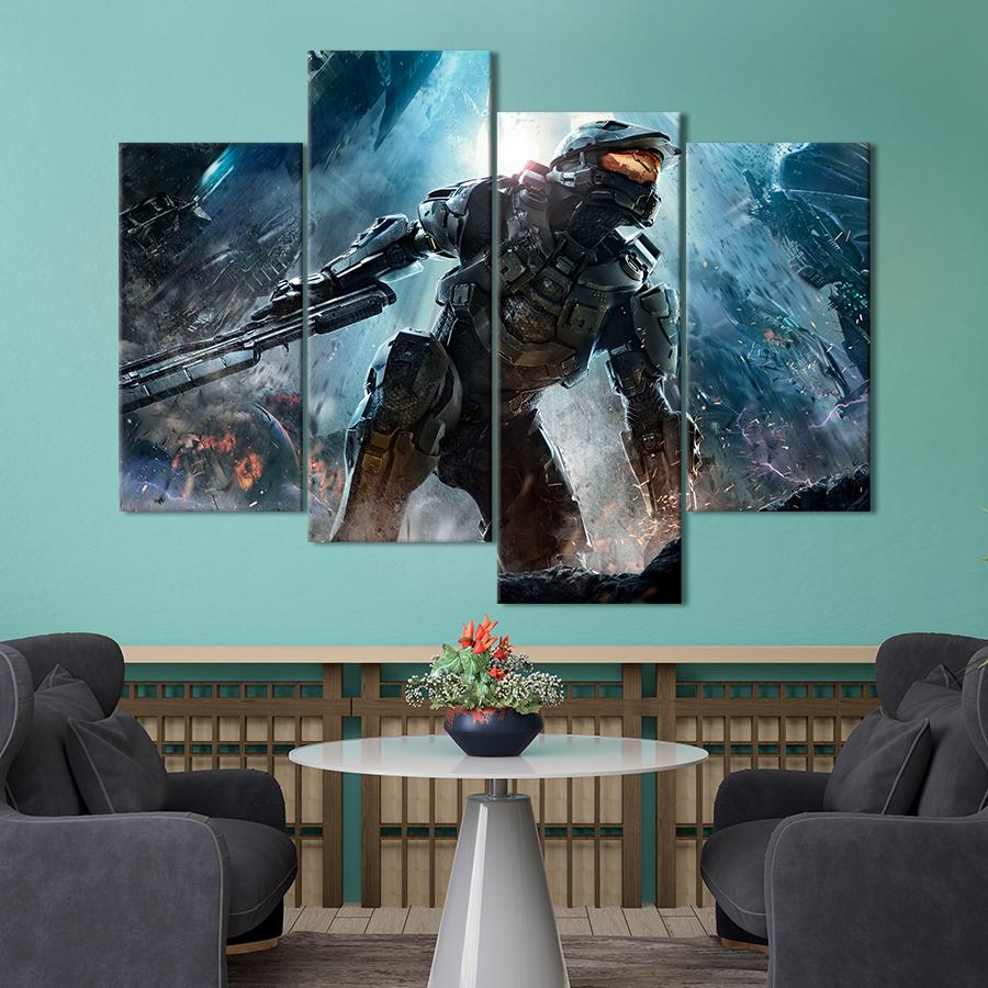 Настенний декор Фантастическая компьютерная игра Halo 4 149x106 см (A153-4)