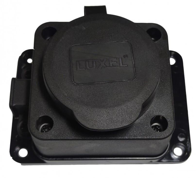 Колодка для удлинителя Luxel каучук с заземлением 1 пост (1131) Колодка для удлинителя Luxel каучук с заземлением 1 пост (1131)