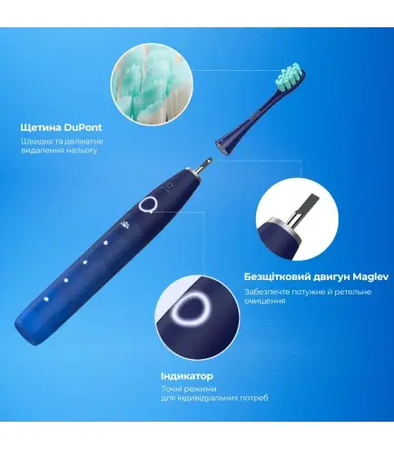 Электрическая зубная щетка Oclean Flow Sonic Electric Toothbrush Blue - фото 2