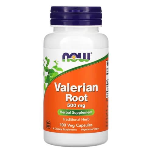 Валериана NOW Valerian Root 500 мг 100 veg capsules (NOW-04770)