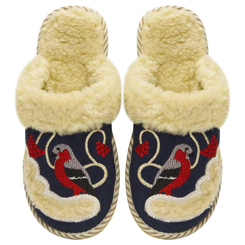 Тапочки женские Белста овчина снегирь р. 38 Синий (4100451_38)