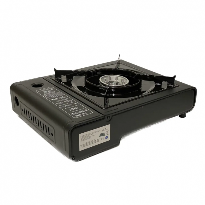 Газова плитка-пальник портативна SUNROZ Portable Gas Stove BDZ-155-A з перехідником (49910-4cc8d) - фото 1