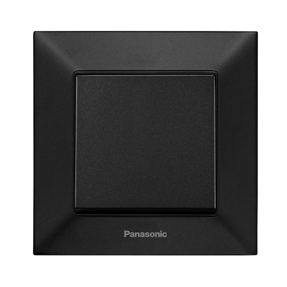 Выключатель 1-клавишный Panasonic Arkedia Slim Черный (23815350) Выключатель 1-клавишный Panasonic Arkedia Slim Черный (23815350)