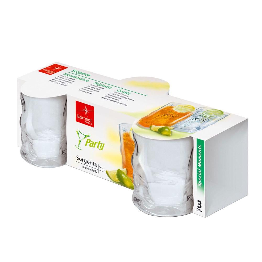 Набор стаканов Bormioli Rocco Sorgente 340420Q03021990 300 мл 3 шт. - фото 2 Набор стаканов Bormioli Rocco Sorgente 340420Q03021990 300 мл 3 шт. - фото 2