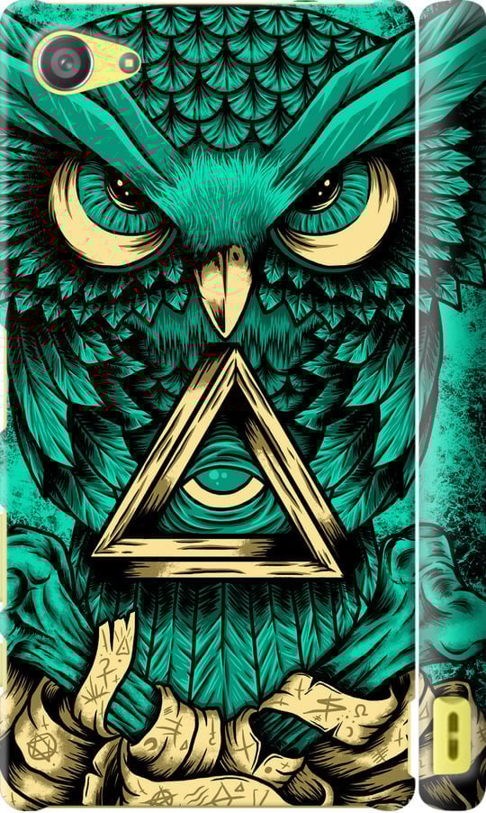 Чехол на Sony Xperia Z5 Compact E5823 Сова Арт-тату (3971m-322-42517)