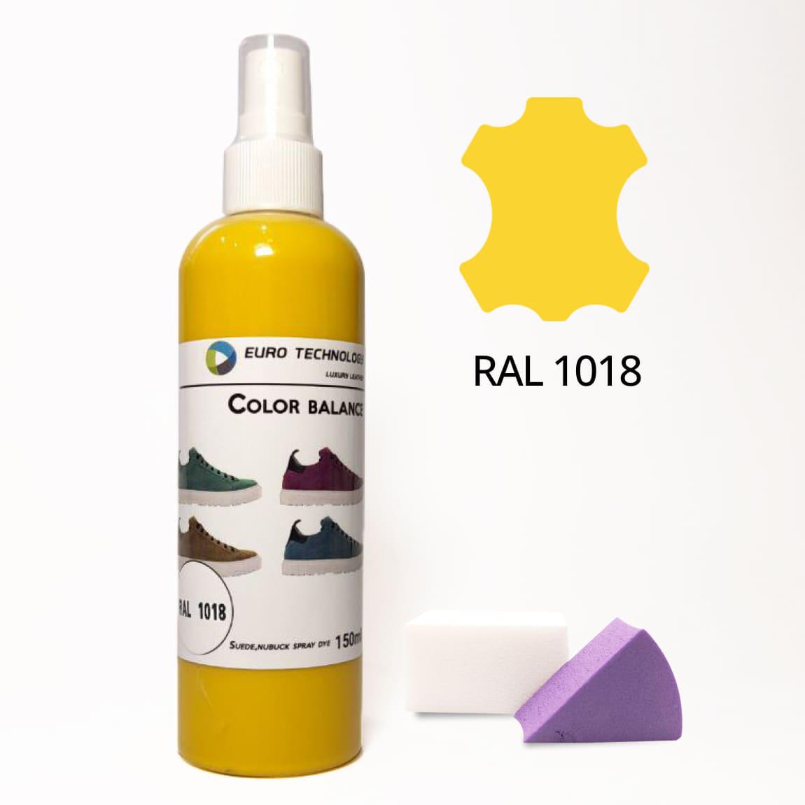 Спрей-фарба Euro Technology для замші/велюру/нубуку 150 мл Цинковий жовтий RAL 1018 - фото 2 Спрей-фарба Euro Technology для замші/велюру/нубуку 150 мл Цинковий жовтий RAL 1018 - фото 2
