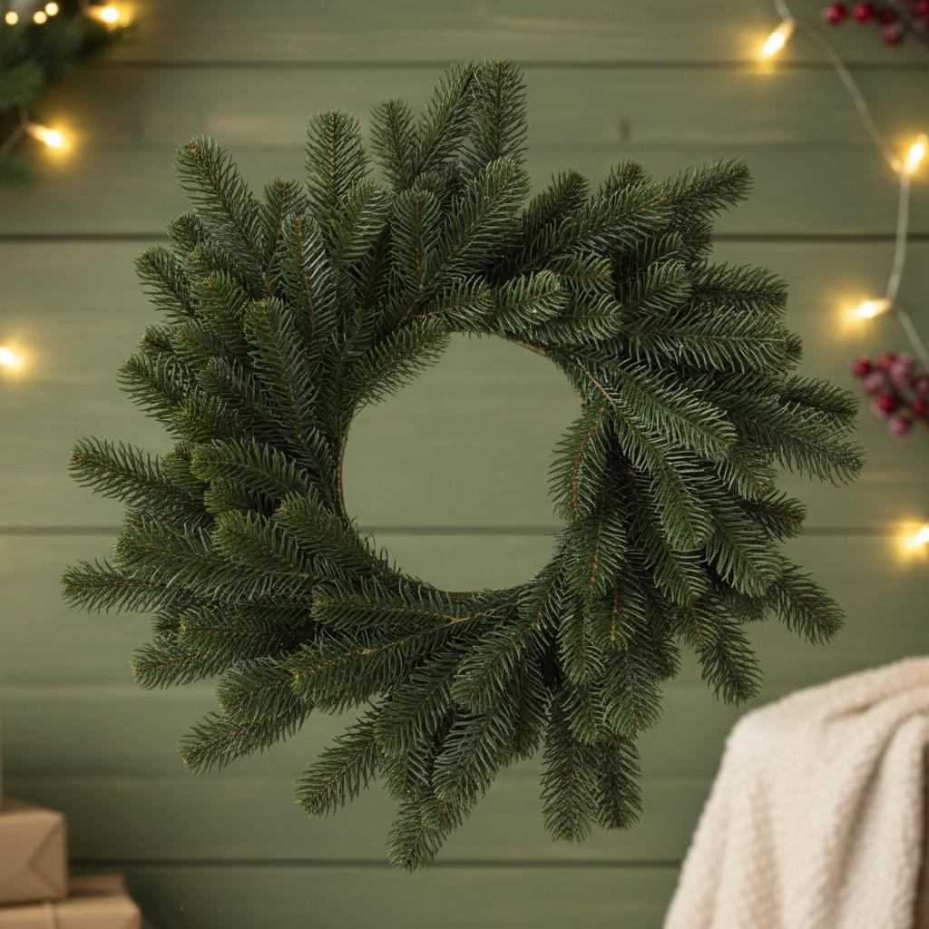 Вінок новорічний хвойний литий 60х35х10 см Зелений (TD-VINGR) - фото 2 Вінок новорічний хвойний литий 60х35х10 см Зелений (TD-VINGR) - фото 2