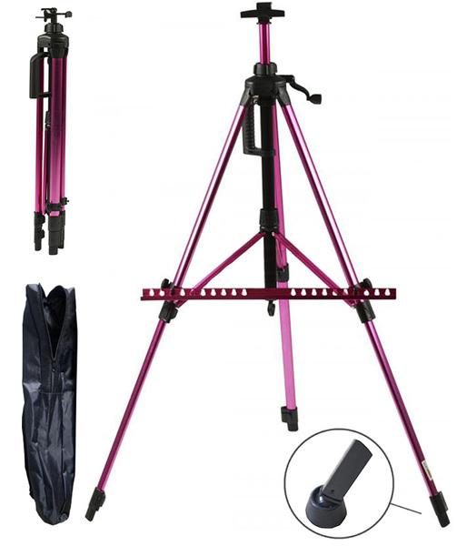 Мольберт-тренога Monet 15304 алюминиевое полотно 83 см 138 см Розовый (94161984) - фото 2 Мольберт-тренога Monet 15304 алюминиевое полотно 83 см 138 см Розовый (94161984) - фото 2