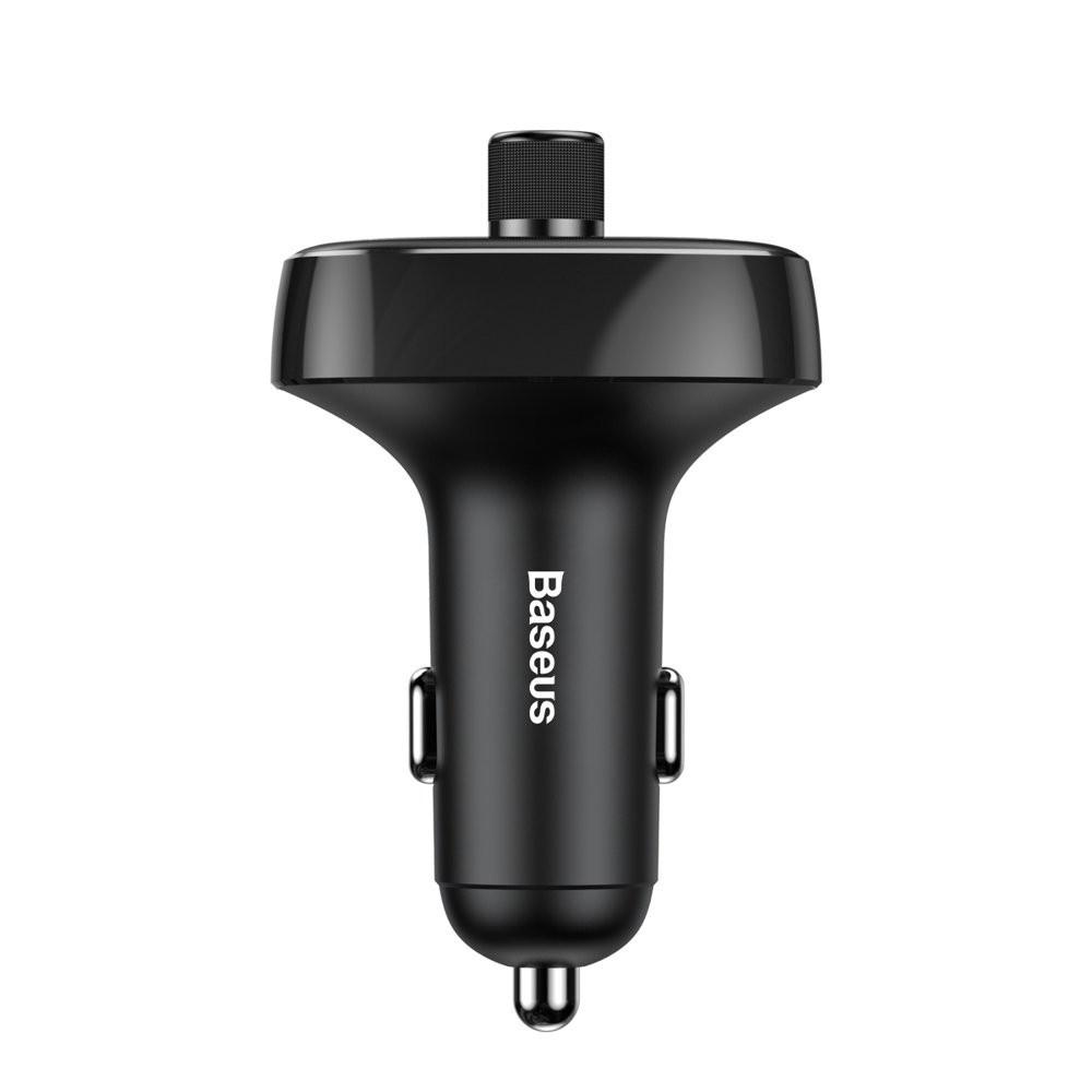 Трансмиттер FM BASEUS T-Typed MP3 Car Charger S-09A Black (CCALL-TM01) - фото 5