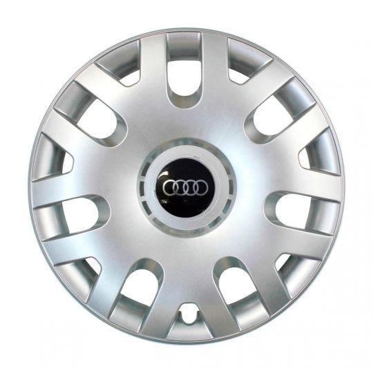 Автомобильные колпаки SKS 204 R14 с логотипом Audi 4 шт. Серебристый