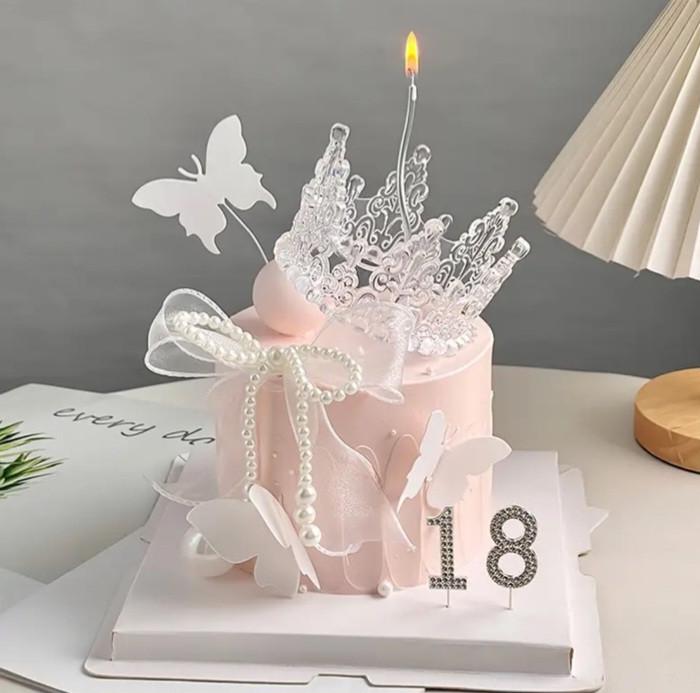 Декор для торта Корона 10 см кришталева (2783017851)