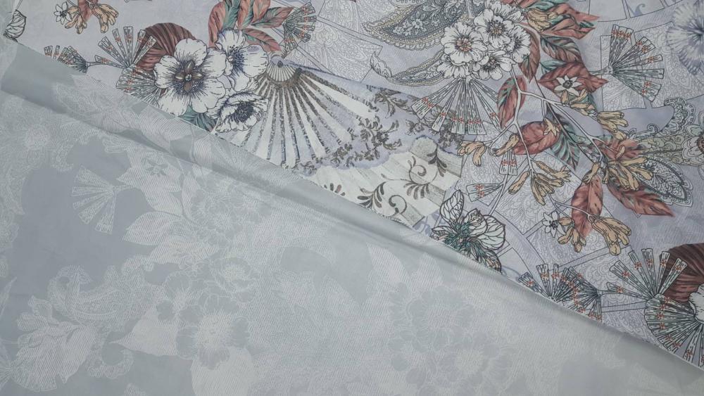 Комплект постельного белья Комфорт текстиль Перкаль Шелковый веер 200x220 см 50x70 см (КТ_pvu_3023_3_50x70) - фото 3 Комплект постельного белья Комфорт текстиль Перкаль Шелковый веер 200x220 см 50x70 см (КТ_pvu_3023_3_50x70) - фото 3