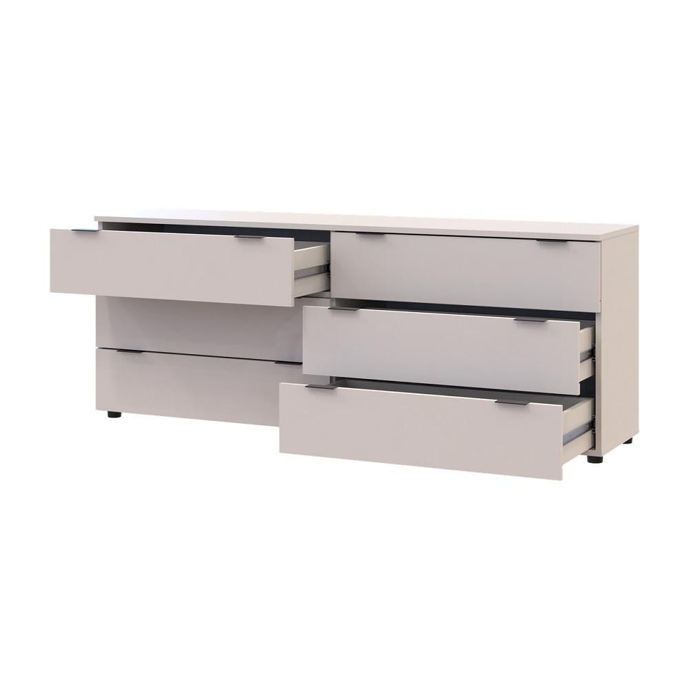 Комод Doros Рон 9 DRS-011779 6 ящиков 160х38х62 см Кашемир (41516174) - фото 3