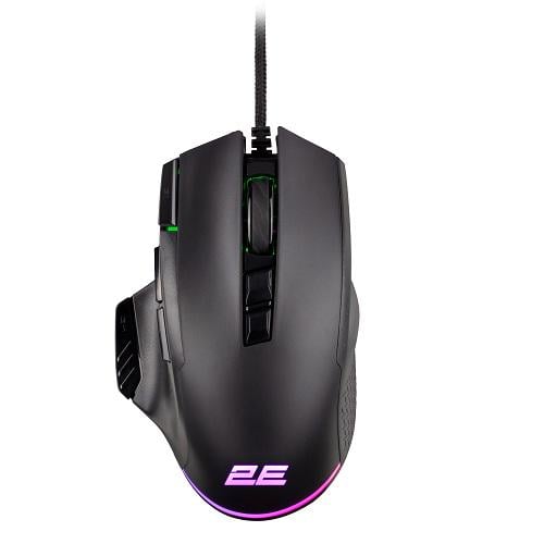 Компьютерная мышка игровая 2E 2E-MG330UB gaming MG330 RGB USB2.0 проводная Black (582383)