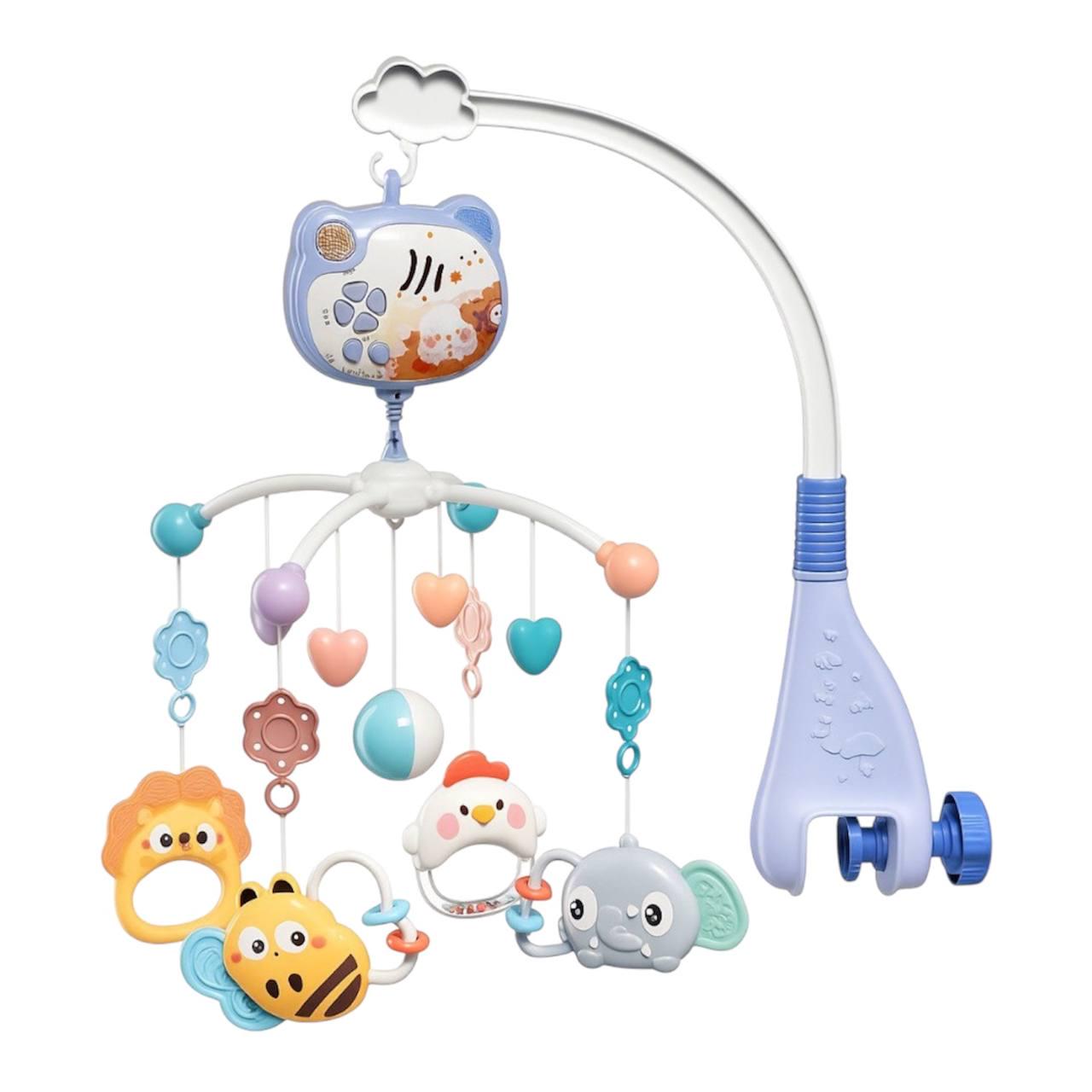 Карусель музыкальная Звездные сны WToys 32579-1 колыбельная на украинском/проектор Голубой (28161213)