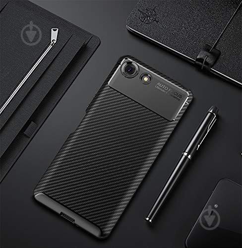 Чехол Carbon Case Sony Xperia Ace Черный (hub_ztoq99422) - фото 5