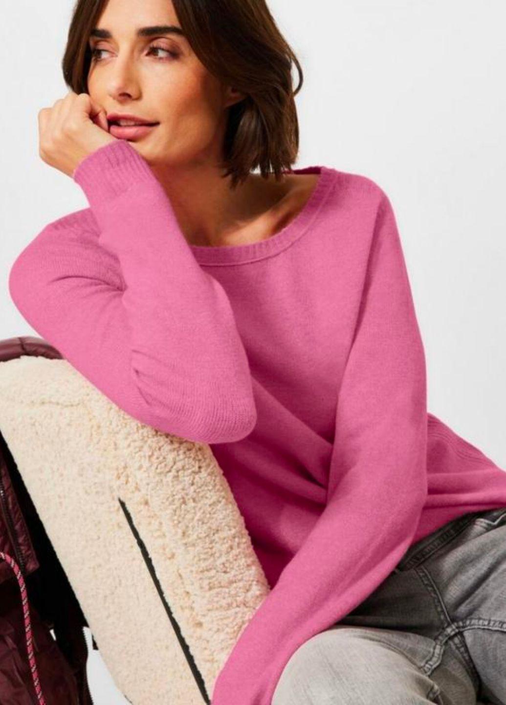 Пуловер жіночий Oversize Cecil S Рожевий (11475 42-44) - фото 3 Пуловер жіночий Oversize Cecil S Рожевий (11475 42-44) - фото 3