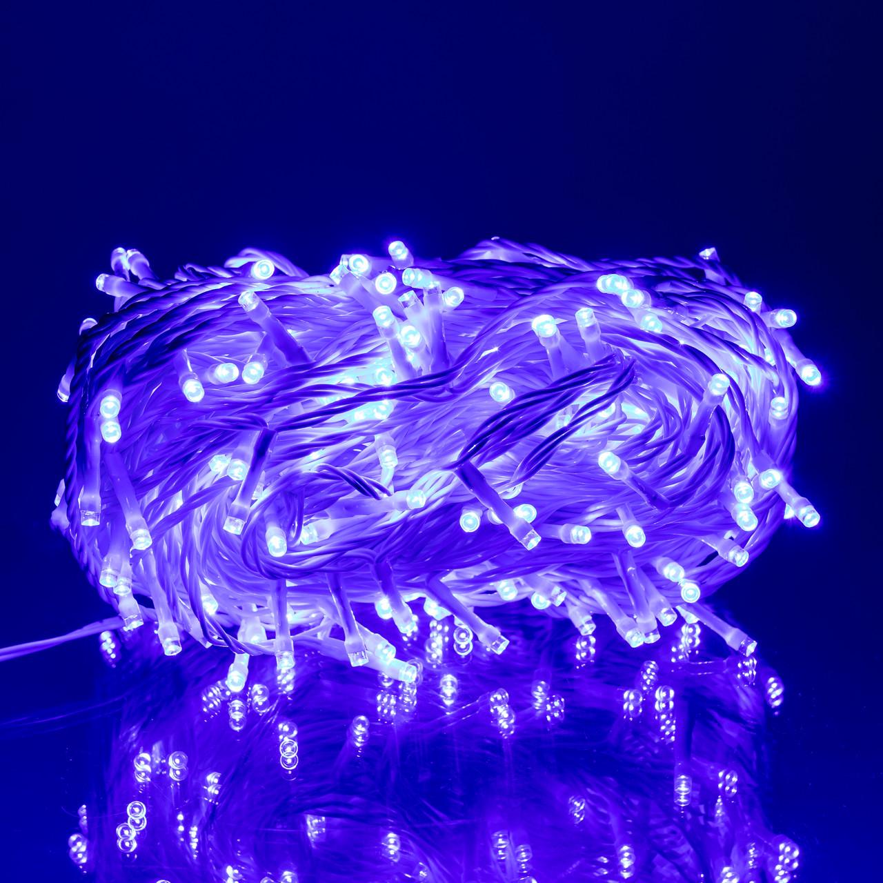 Гирлянда Нить уличная 30 м 300 LED белый провод Синий (CF300L30MWBL)