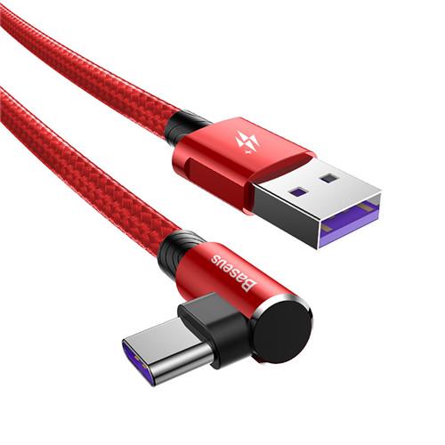 Кабель USB Type-C Baseus MVP з коннектором 90° 1 м Червоний (CATFS-B09)