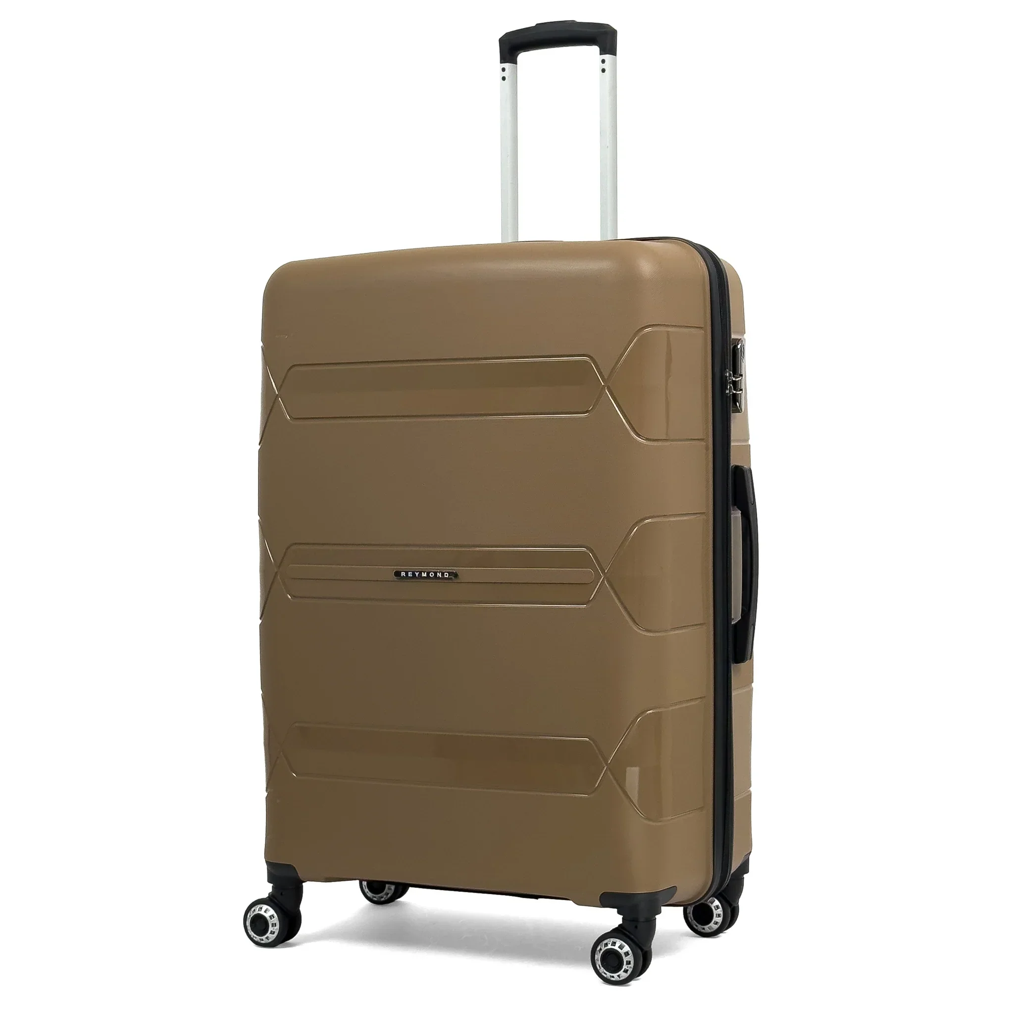 Чемодан Reymond PP005-L полипропилен с расширением на 4-х двойных колесах L 120/10 л - фото 1