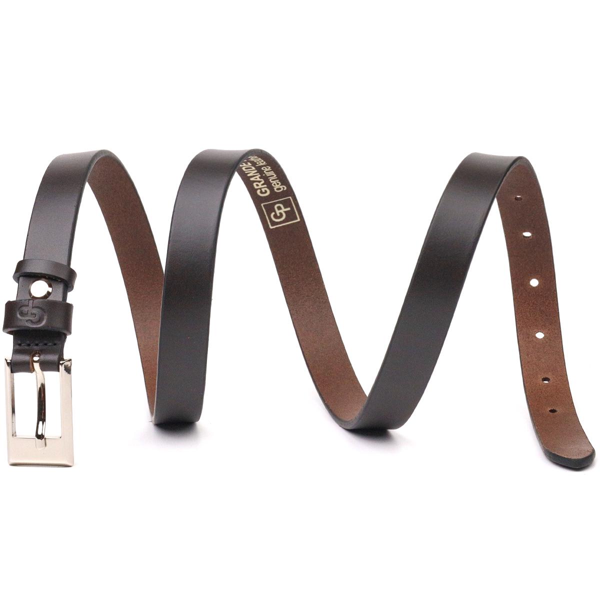 Ремінь жіночий шкіряний GRANDE PELLE Leather Belt 21442 Коричневий (55231) - фото 5