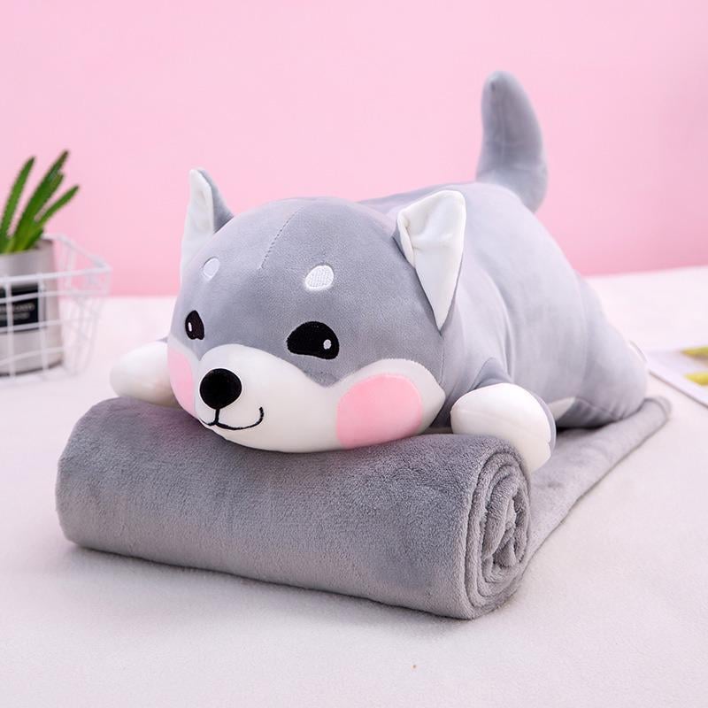 Игрушка/подушка/плед плюшевая Huggle Pets Собачка 3в1 110х160 см Grey (509c4b0d) Игрушка/подушка/плед плюшевая Huggle Pets Собачка 3в1 110х160 см Grey (509c4b0d)