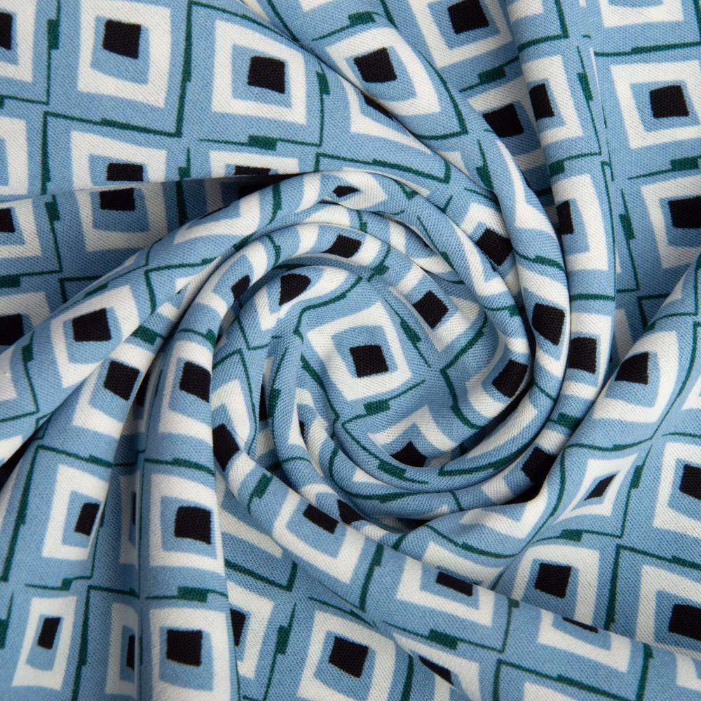 Ткань Ромб Голубой (22315)