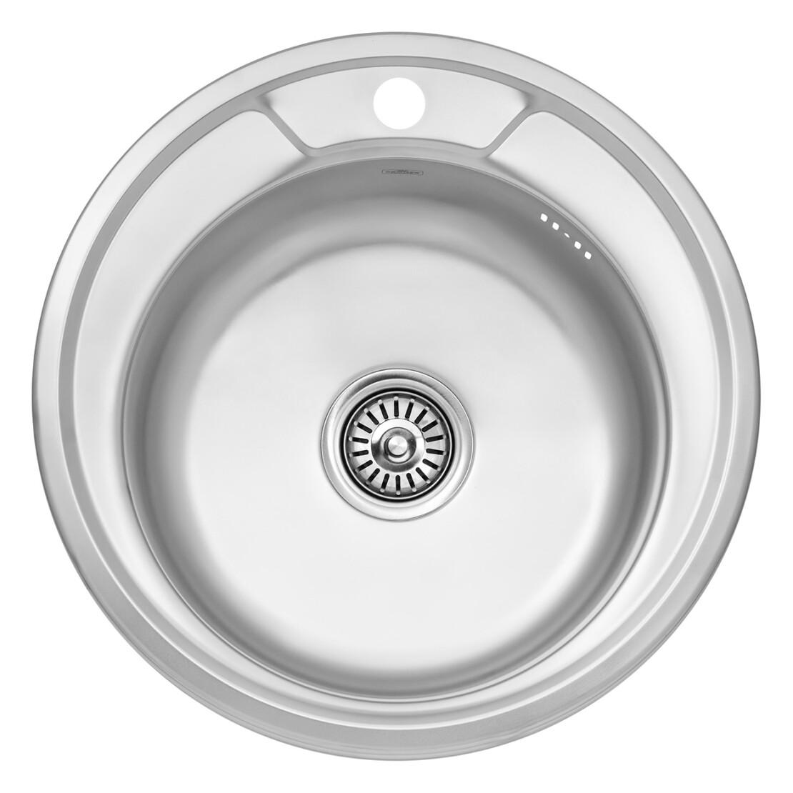 Мойка для кухни Kroner 490-D 0,6 мм Satin (172112#)