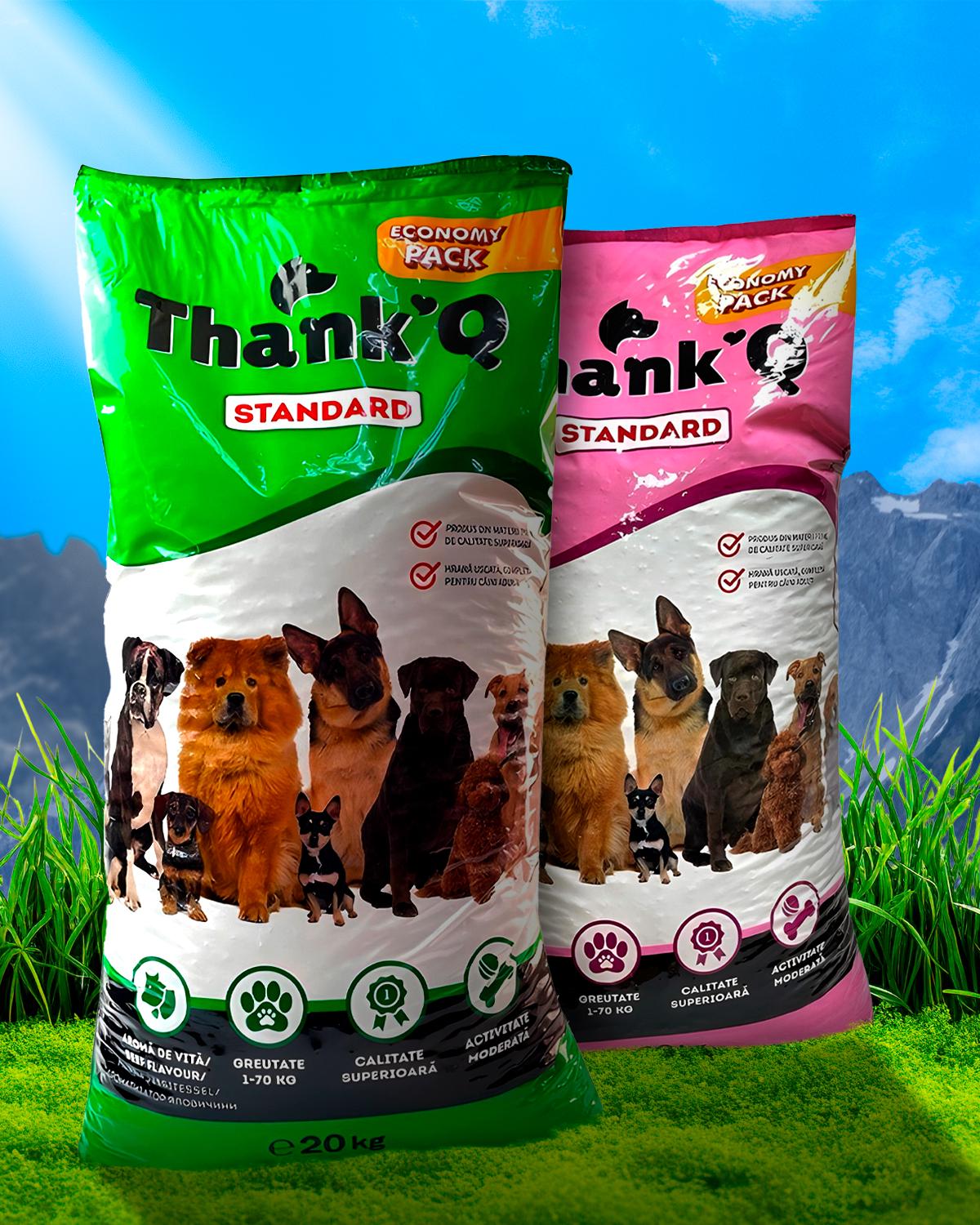 Корм сухий для собак усіх порід Thank'Q зі смаком яловичини та ягняти 40 кг - фото 3 Корм сухий для собак усіх порід Thank'Q зі смаком яловичини та ягняти 40 кг - фото 3