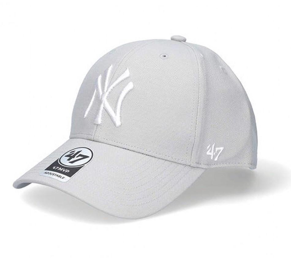 Кепка MVP 47 Brand NY Yankees Gray Wool One Size Light Gray (B-MVP17WBV-GYC)