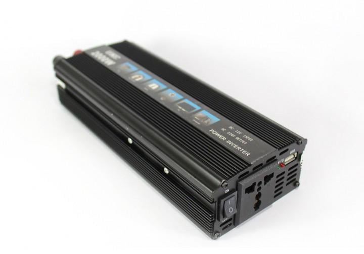 Преобразователь напряжения 12 V в 220 V AC/DC 2000W SSK 25-3-0791 с защитой от перегрева Черный (2-4-307927043)