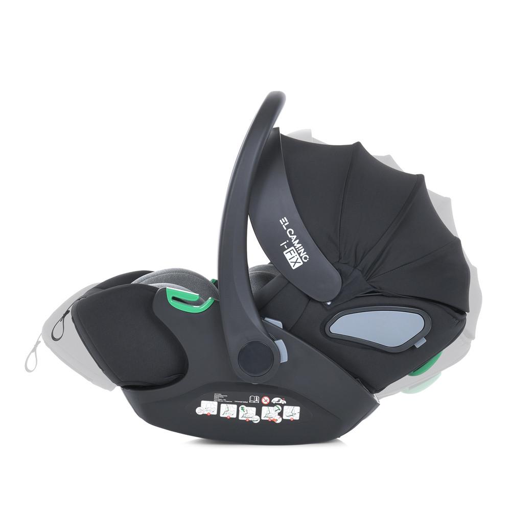 Автокрісло від народження El Camino ME 1110 i-FIX Royal i-SIZE R129 до 87 см 40-87 см Dark Gray (2763062644) - фото 2